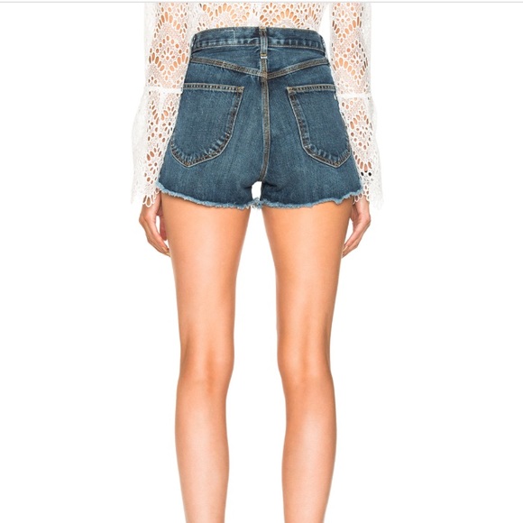 Rag and Bone • Lou High Rise Denim Cutoff Shorts - Picture 3 of 8